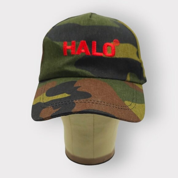 Halo Camo Adjustable Tuck Strap Camouflage Cap Hunting Trucker Baseball Hat - Picture 8 of 12